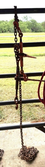 Heavy-Duty Log Chain with (2) Ratchet Load Binders