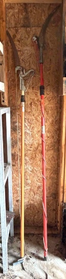 Lot of (2) Extendable Pole Saw Tree Trimmers