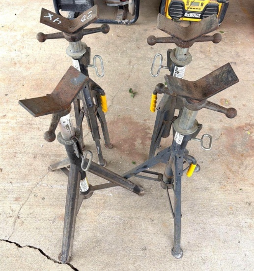 (4) Screw-Type Adjustable Pipe Stands - 4X MONEY