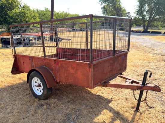 5 ft. x 8 ft. Utility Trailer with Mesh Sides & Ramp Gate - New Wood Floor