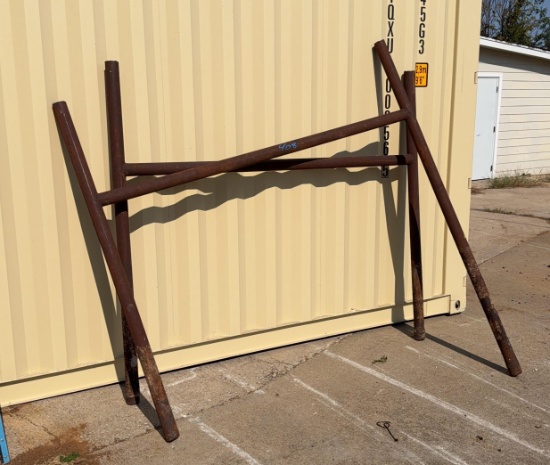 Lot of (2) Heavy-Duty Steel H-Braces