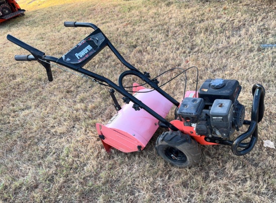 Powermate 18 in. Rear-Tine Rototiller - Good Compression - Runs Per Owner