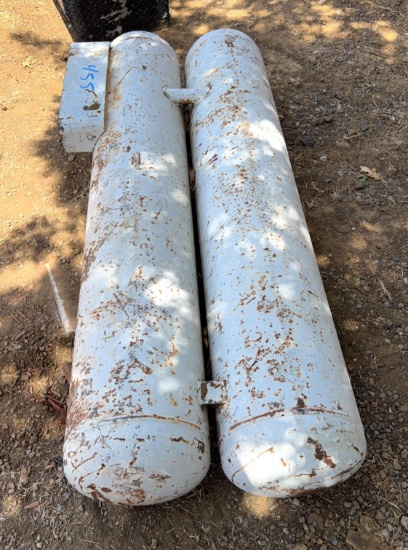 Lot of (2) Horizontal Propane Tanks
