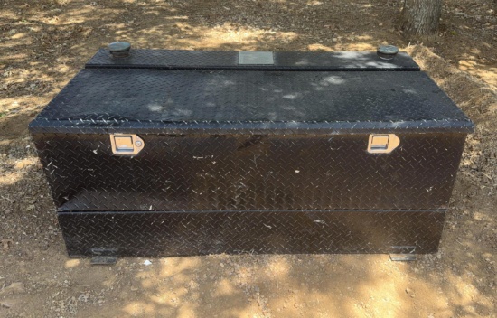 Black Diamond Plate Combination Fuel Tank & Tool Box