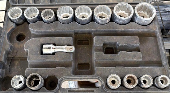 Pittsburgh Socket Set in Carrying Case - Incomplete