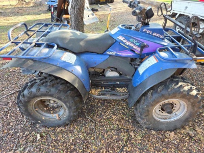 1995 Polaris Magnum 425 4x4 ATV - Liquid-Cooled 4-Stroke - 27" Super Swamper Tires - Runs & Drives