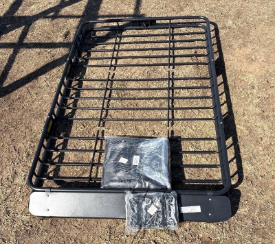 New Universal Vehicle Roof Rack Cargo Basket - Mounting Hardware Included