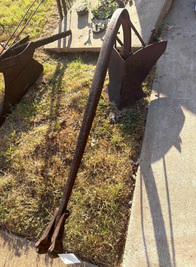 Vintage John Deere No. 409 Walking Plow - Steel Farm Implement