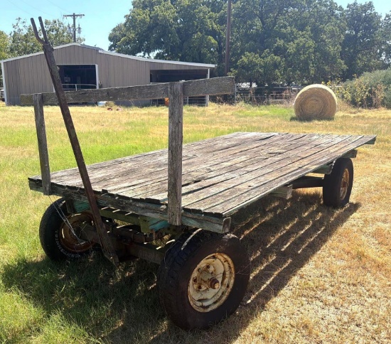 John Deere Trailer Running Gear with Wood Deck