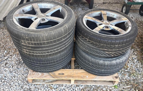 Set of (4) Corvette Wheels with Goodyear Tires - 18-In. and 19-In.