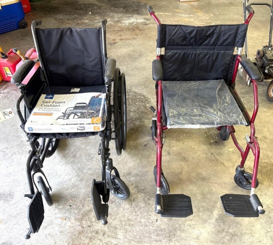 Lot of (2) Manual Wheelchairs