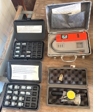 Lot of 2 Wheel Lock Master Key Sets, Refrigerant Leak Detector & Diesel Timing Kit