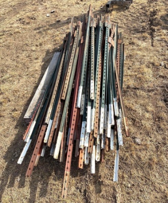Assorted Metal T-Posts - Fence Material Lot