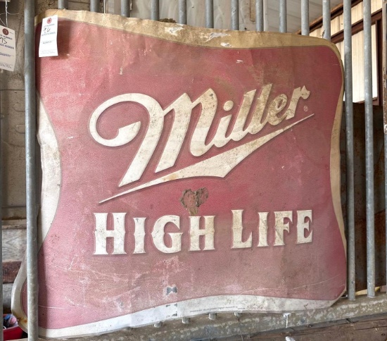 Miller High Life Metal Beer Sign - 38 x 30 in