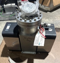 Rebuilt Industrial Hydrogen Pump - Stainless Steel Process Equipment with Flanged Connections