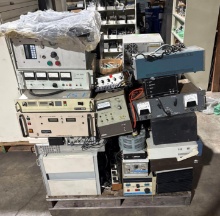 Pallet Lot of Assorted Industrial Electronics, Power Supplies, Control Modules & Test Equipment