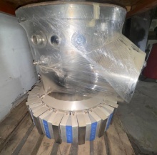 Large Stainless Steel Industrial Vacuum Chamber / Process Vessel with Electromagnetic Coil Assembly