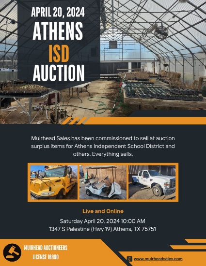 Athens ISD Live and Online Auction