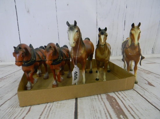 5 - MISC. PLASTIC HORSES