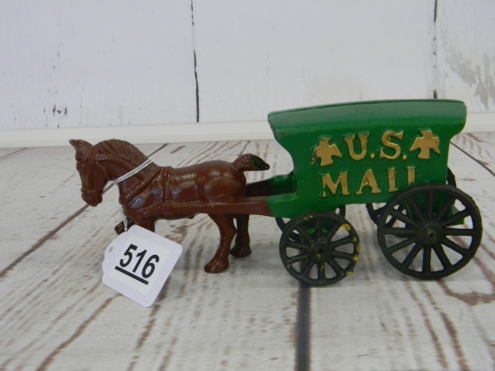 US MAIL WAGON SINGLE HORSE HITCH - CAST