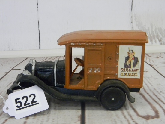CAST IRON MAIL TRUCK