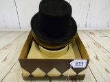 STETSON HAT, TOP HAT, IN BOX