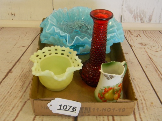 FLAT OF DECORATIVE DISHES