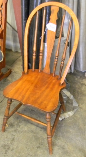 BOW BACK WOOD CHAIR