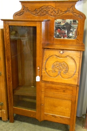 ANTIQUE OAK SECRETARY