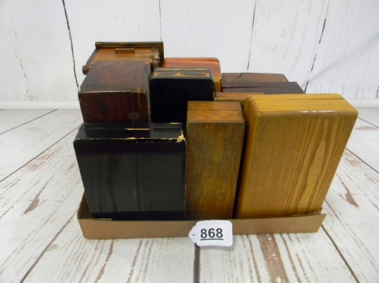 FLAT OF WOOD BOXES
