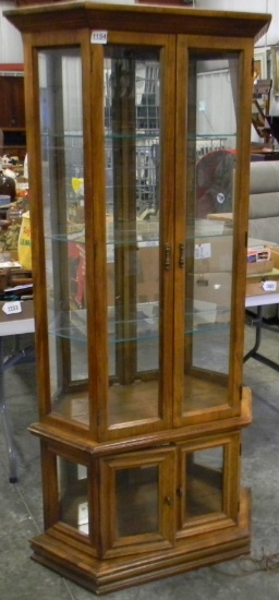 LIGHTED CURIO CABINET