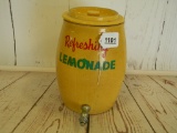 YELLOW CROCK WITH LID AND SPIGOT