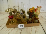 FLAT OF SMALL OIL LAMPS