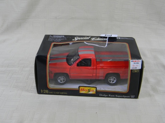 MAISTO 1997 DODGE RAM SUPER SPORT 1:26TH SCALE