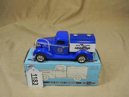 1937 CHEVY TANKER LOCKABLE COIN BANK