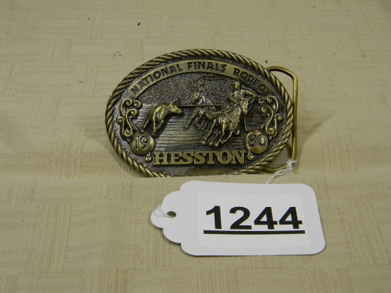 1980 HESSTON NFR BELT BUCKLE