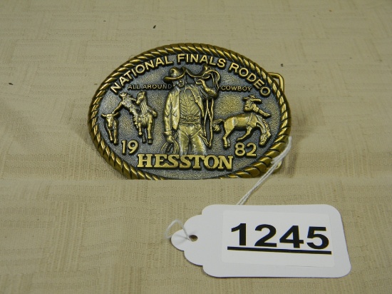1982 HESSTON NFR BELT BUCKLE
