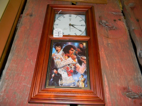 ELVIS PRESLEY QUARTZ BATTERY WALL CLOCK