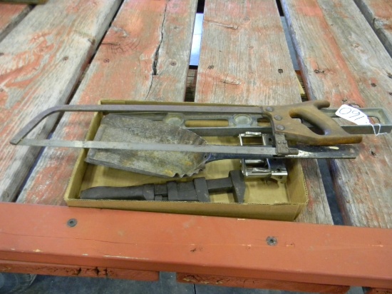 ALUMINUM LEVEL, COAL SHOVEL, ETC