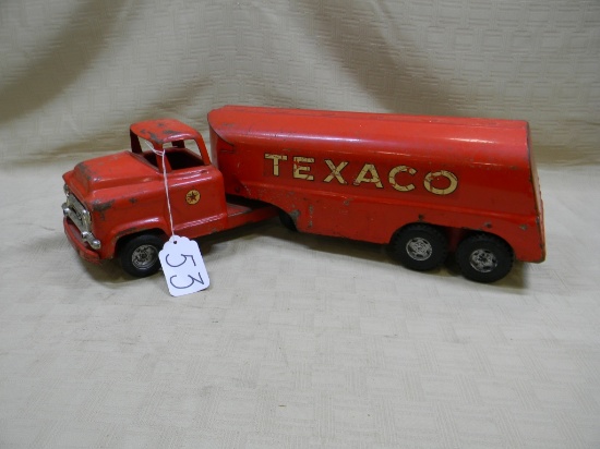 BUDDY L TEXACO TANKER TRUCK AND TRAILER