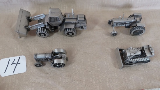 FLAT WITH PEWTER SPEC-CAST TRACTORS