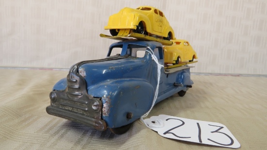 MARX CAR CARRIER W/ 2 CARS