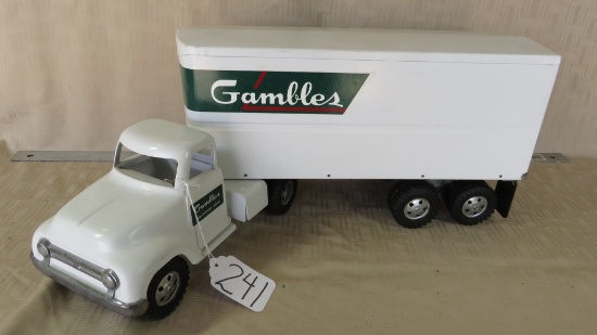 TONKA GAMBLES TRUCK AND TRAILER