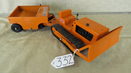 1962 TONKA DOZER AND COMPACTOR