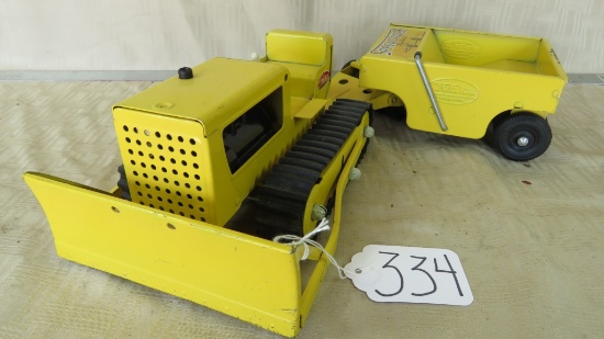 1963 TONKA DOZER AND COMPACTOR
