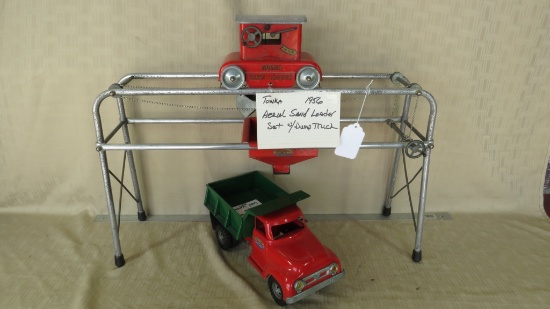 1956 TONKA AERIAL SAND LOADER SET WITH DUMP TRUCK