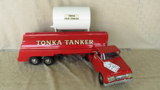 1960 TONKA TANKER SEMI WITH STORAGE TANK