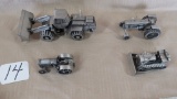 FLAT WITH PEWTER SPEC-CAST TRACTORS