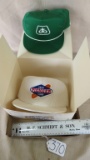 ADVERTISING RULER AND 2 PIONEER HATS IN BOX