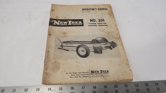 NEW IDEA MANURE SPREADER OPERATORS MANUAL